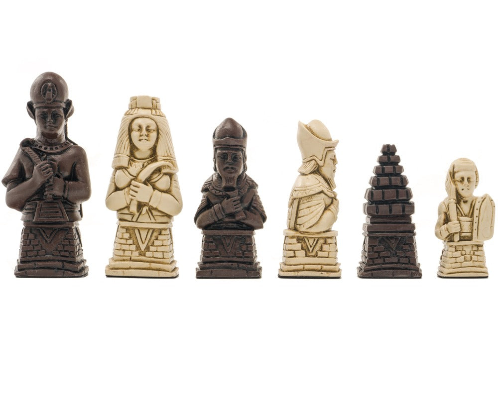Berkeley Chess egyptiske rødbrune skakbrikker
