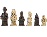Berkeley Chess egyptiske rødbrune skakbrikker