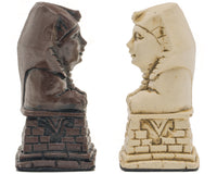 Berkeley Chess egyptiske rødbrune skakbrikker