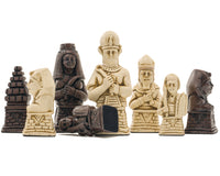 Berkeley Chess egyptiske rødbrune skakbrikker