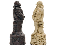 Berkeley Chess engelske rødbrune skakbrikker