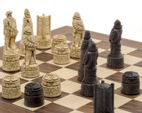Berkeley Chess engelske rødbrune skakbrikker