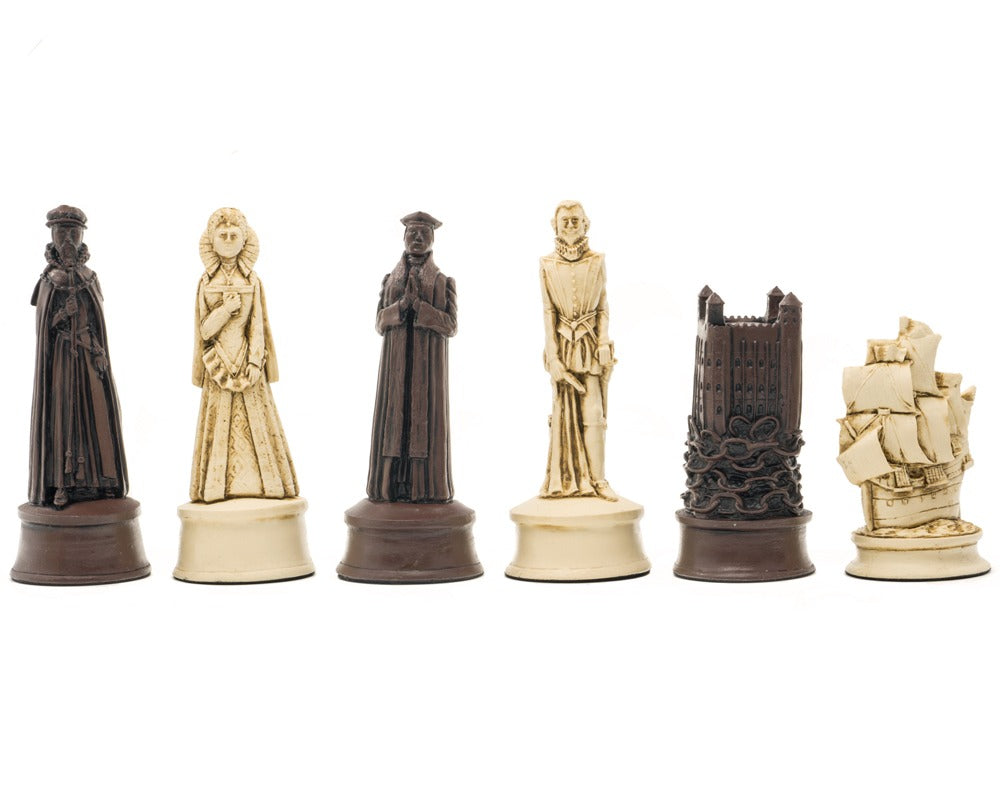 Berkeley Chess Elizabethan Russet Skakbrikker