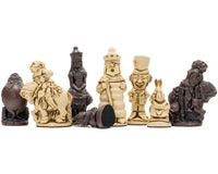 Berkeley Chess Alice i Eventyrland Rustrøde Skakbrikker