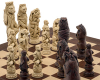 Berkeley Chess Reynard the Fox Russet Skakbrikker