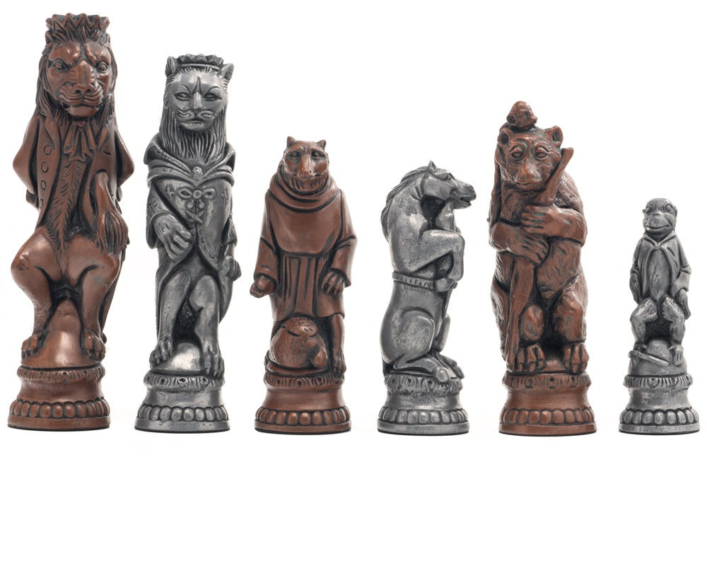 Berkeley Chess Reynard the Fox metalliske skakbrikker