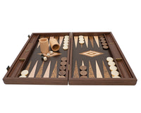Manopoulos Wenge og Walnut Burl Backgammon-sæt