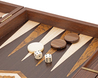 Manopoulos Wenge og Walnut Burl Backgammon-sæt