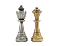 Finnesburg Series Messing- og Nikkel Skakbrikker – 7,6 cm