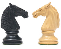 Bath Series – Klassiske Staunton-skakbrikker i ebenholt, 10,8 cm