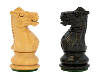 Kingsclere Staunton-skakbrikker i ebenholt - 6,4 cm