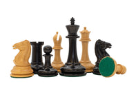Harrwitz-serien Eboniserede Skakbrikker - 8,9 cm