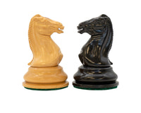 Harrwitz-serien Eboniserede Skakbrikker - 8,9 cm