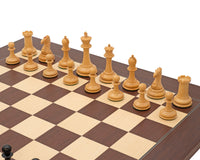 Harrwitz-serien Eboniserede Skakbrikker - 8,9 cm