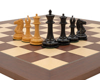 Harrwitz-serien Eboniserede Skakbrikker - 8,9 cm