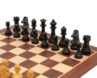 World Chess Championship-skaksæt, skakur og opbevaringsæske i træ til skakbrikker