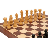 World Chess Championship-skaksæt, skakur og opbevaringsæske i træ til skakbrikker