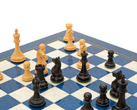 Oxford Series Sort- og Blå Ahorn Skaksæt
