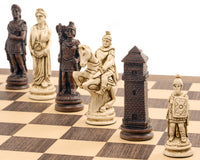 Berkeley Chess Roman Russet- og Valnød Skaksæt