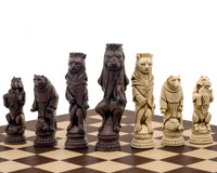 Berkeley Chess Reynard the Fox Grand Skaksæt – Russet og Palisander
