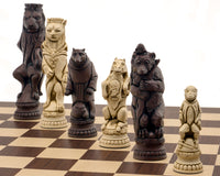 Berkeley Chess Reynard the Fox Grand Skaksæt – Russet og Palisander