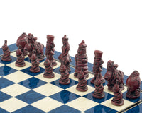 Berkeley Chess Alice in Wonderland Cardinal Blue Skaksæt