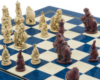 Berkeley Chess Alice in Wonderland Cardinal Blue Skaksæt