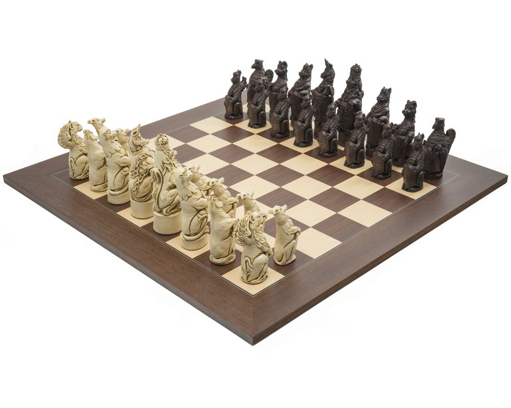 Berkeley Chess Royal Beasts Russet- og Palisander Grand Skaksæt