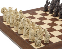 Berkeley Chess Royal Beasts Russet- og Palisander Grand Skaksæt