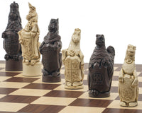 Berkeley Chess Royal Beasts Russet- og Palisander Grand Skaksæt