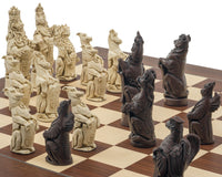 Berkeley Chess Royal Beasts Russet- og Palisander Grand Skaksæt