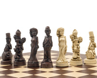 Berkeley Chess Movie Stars Grand Skaksæt i Russet og Palisander