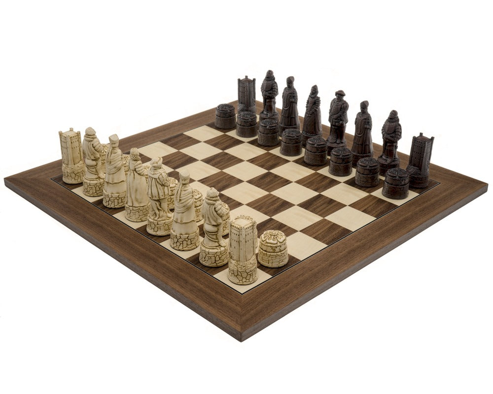 Berkeley Chess skaksæt i engelsk russet og valnød