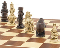 Berkeley Chess Alice in Wonderland Russet & Mahogany Skaksæt