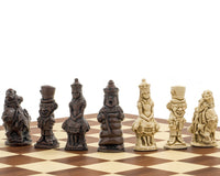 Berkeley Chess Alice in Wonderland Russet & Mahogany Skaksæt