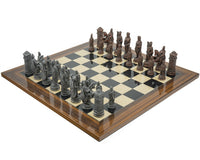 Berkeley Chess Roman skaksæt i metal og palisander