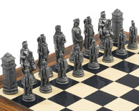 Berkeley Chess Roman skaksæt i metal og palisander