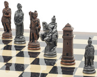 Berkeley Chess Roman skaksæt i metal og palisander