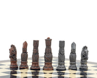 Berkeley Chess Victoriansk metal- og palisander-skaksæt