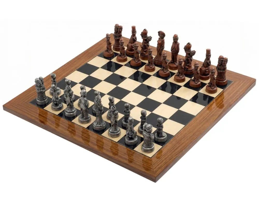 Berkeley Chess Filmstjerner Grand Skaksæt i metal og palisander