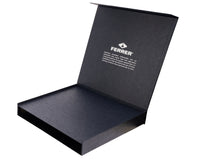Rechapados Ferrer Black & Olive Deluxe 50 cm Staunton-skaksæt med opbevaringsæske til skakbrikker