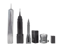 Skyline Premium metal-skakbrikker – New York-udgave
