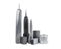 Skyline Premium metal-skakbrikker – New York-udgave