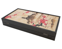 Manopoulos Orientalsk kirsebærblomst Backgammon-sæt