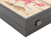 Manopoulos Orientalsk kirsebærblomst Backgammon-sæt