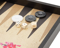 Manopoulos Orientalsk kirsebærblomst Backgammon-sæt